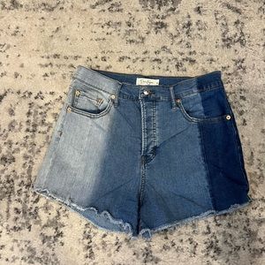 Jessica Simpson color block denim shorts